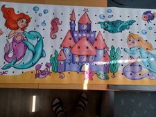 Kinder Badewannen Antirutschmatte 100x40 Meerjungfrau