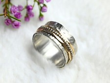 Bicolor Ring mit drehbaren