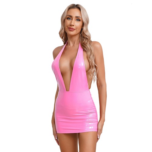 Damen metallic minikleid sexy - metallic,