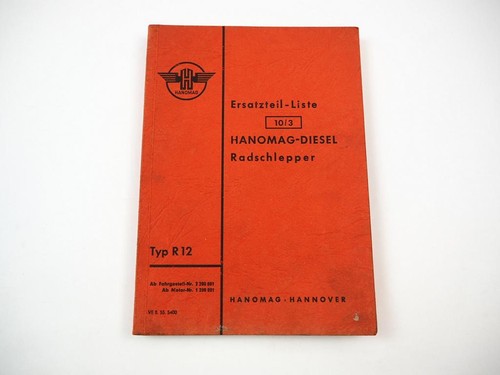 Original hanomag r12 kb - r12, k