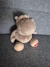 Nici Nilpferd mit Herz am Fuss  25cm  Top Zustand 