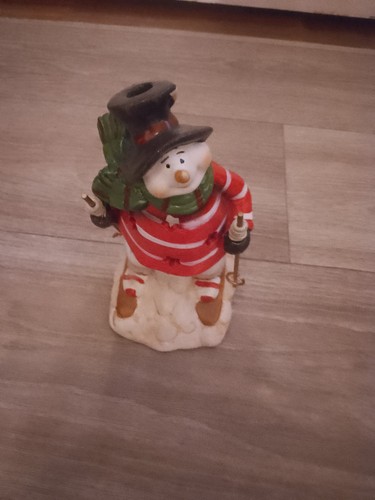 Schneemann figur teelicht - figur,