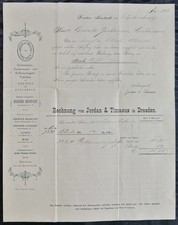 Jordan & Timaeus Rechnung 2.09.1887