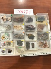 Kleine Sammlung mit Mineralien