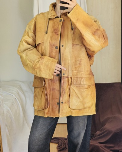 Crazy brothers leder jacke - jacke, xl