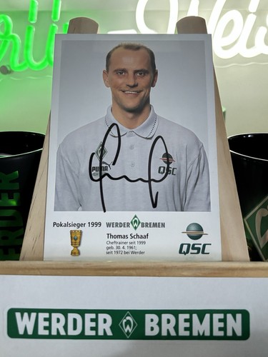 Werder bremen autogrammkarte - bremen,