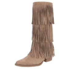 Damen Cowboyboots mit Fransen