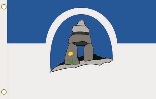 Fahne flagge franco nunavut - fahne,