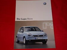 VW Lupo "Rave" Sondermodell Prospekt Brochure Depliant Folleto von 2004