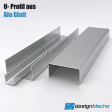 U Winkel Aluminium U-Blech Abdeckprofil Kantenschutz Eckschutz Glattblech 0,8mm