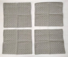 4 Kissenbezüge, Baumwolle, beige, kariert, Verschluss: 4 Druckknöpfe