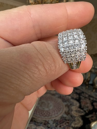 Cocktail diamanten ring 585 - ,