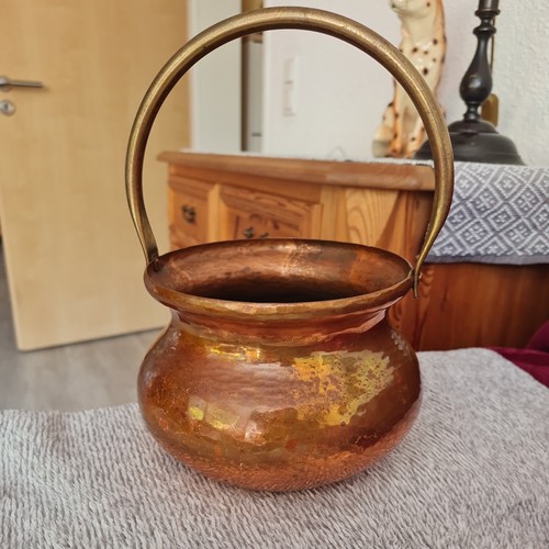 Massiver kupfertopf übertopf - kupfertopf,,