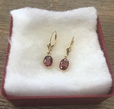 Rubin Ohrhänger 585 Gold 14K
