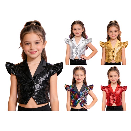 Mädchen tanktop revers weste - mädchen,