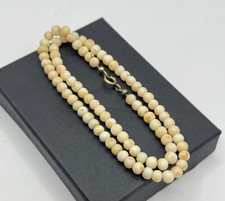 Echte Korallenhalskette – helle Koralle, rund geschliffen, Vintage