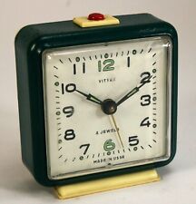 Vityaz USSR Wecker Uhr mechanisch Vintage 50er Tischuhr Tischwecker eckig UdSSR