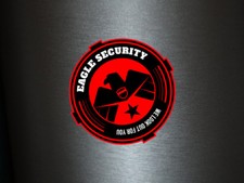 1 x Aufkleber Eagle Security We Look Out For You Sicherheit Sticker Fun Decal