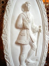 Stucco- Medallion aus Stuck 101-358 - Barock-Herr 38x18 cm 