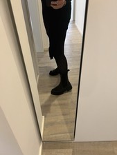 Leder Plateau Boots Chelsea 38