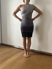 HERVE LEGER Grau Blau Braun