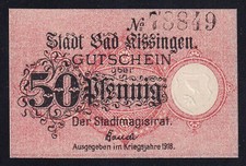 Bad Kissingen: 50 Pfennig 1918