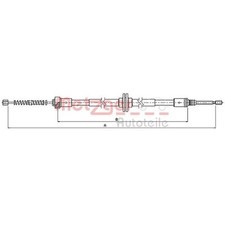 Metzger Handbremsseil hinten