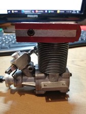 Vintage Helicopter Motor Heim? Webra 61 10ccm rot Kühlkörper Vergaser  -14-