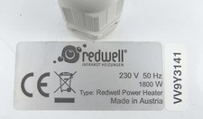Redwell Infrarotheizung für Halle oder Zelt 1800 W inkl. externe Steuerung