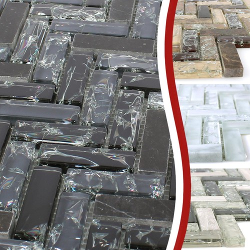 Glas naturstein mosaikfliesen - naturstein,