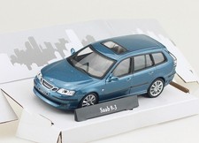 Saab 9-3 Kombi blau 1:43 Cararama Modellauto