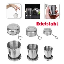 Edelstahl Faltbecher