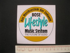 BOSE Lifestyle Music System Musiksystem AUDIO Sticker Aufkleber Werbung Reklame