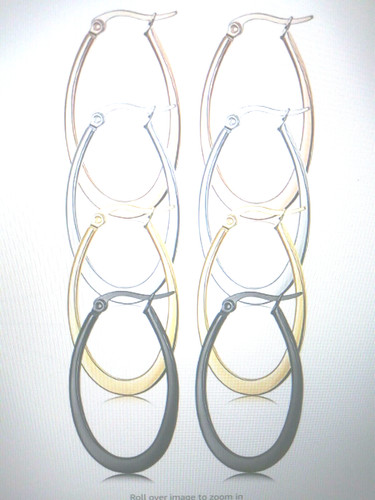 Ovale creolen gold - kt, sts