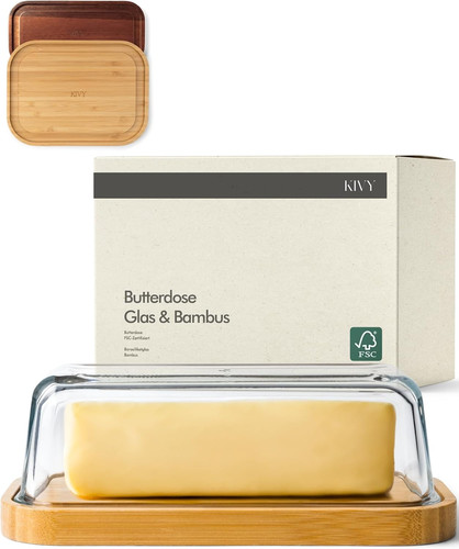 Kivy butterdose glas mit - kivy,