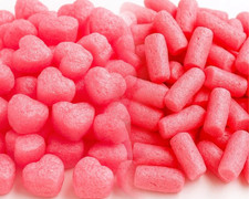 Verpackungschips rosa herz - rosa,