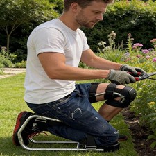 Kniesitz Bauernhof Arbeit