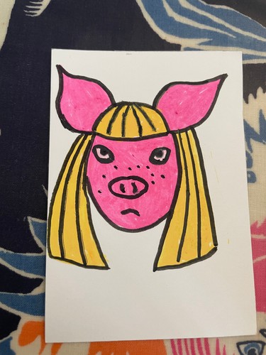 Aceo original kunst - aceo, skizze