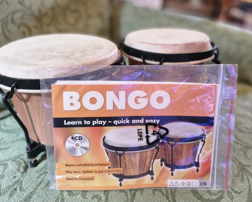 Bongos mit notenbuch - bongos,