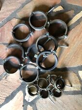 14 GROSSE ROHRSCHELLEN VERZINKT GUMMI
