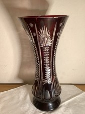 Böhmische Glas Vase