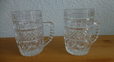 2 DDR Biergläser mit Henkel Bohemia Bleikristall