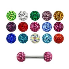 Helix piercing,Traguspiercing Lippenbändchen Piercing,epoxy Ferido strass heli1 