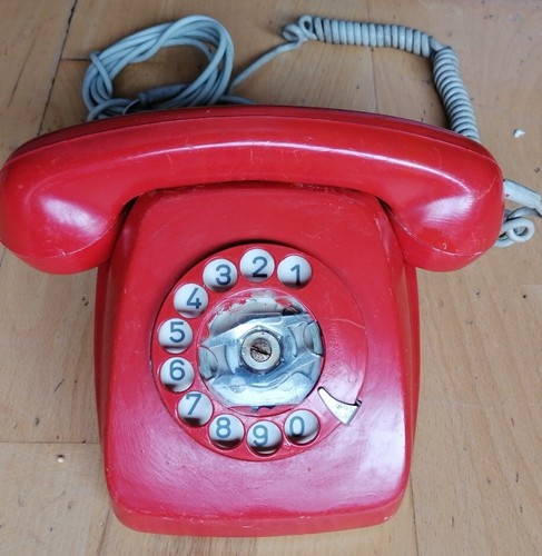 Altes analoges telefon mit - altes,