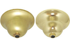 Lampenbaldachin flämisch Messing 110x56 roh / poliert Stellring für Rohr Ø 13 mm