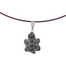 Basalt schildkröten anhänger - basalt,