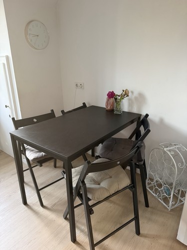 Tlg esszimmer set - 4-tlg., schwarz