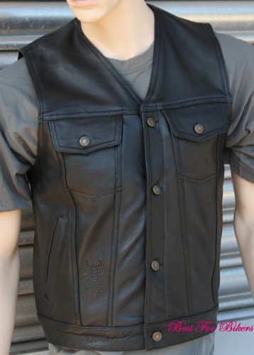 Lederweste jeansweste - lederweste,,