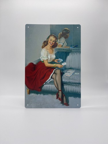 Blechschild pin 20x30cm - pin, up