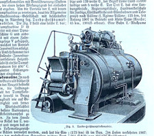 Alte Lithographie, Lokomobile